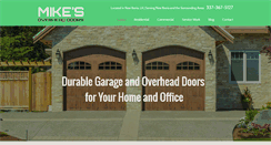 Desktop Screenshot of mikesoverheaddoors.com